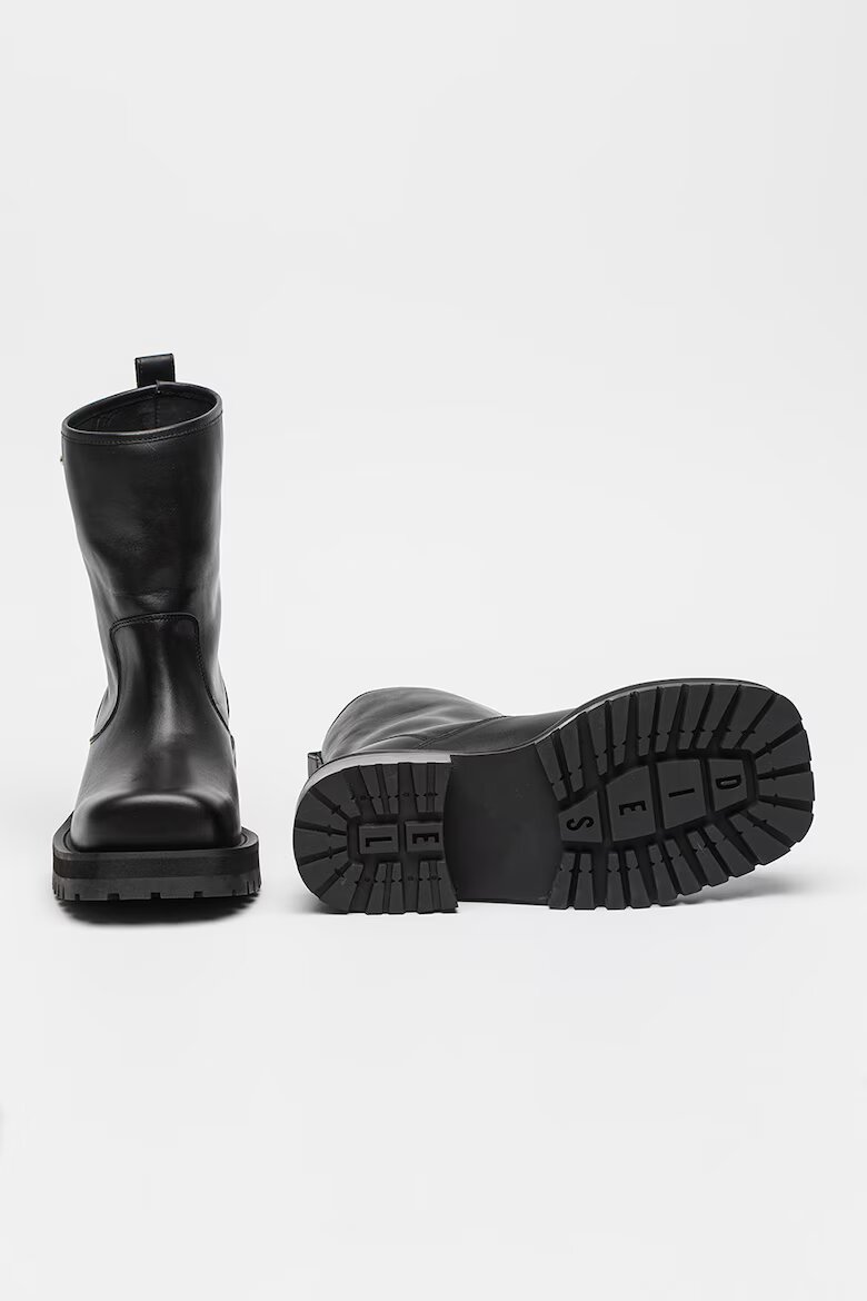 Diesel Кожени боти Texan Черен