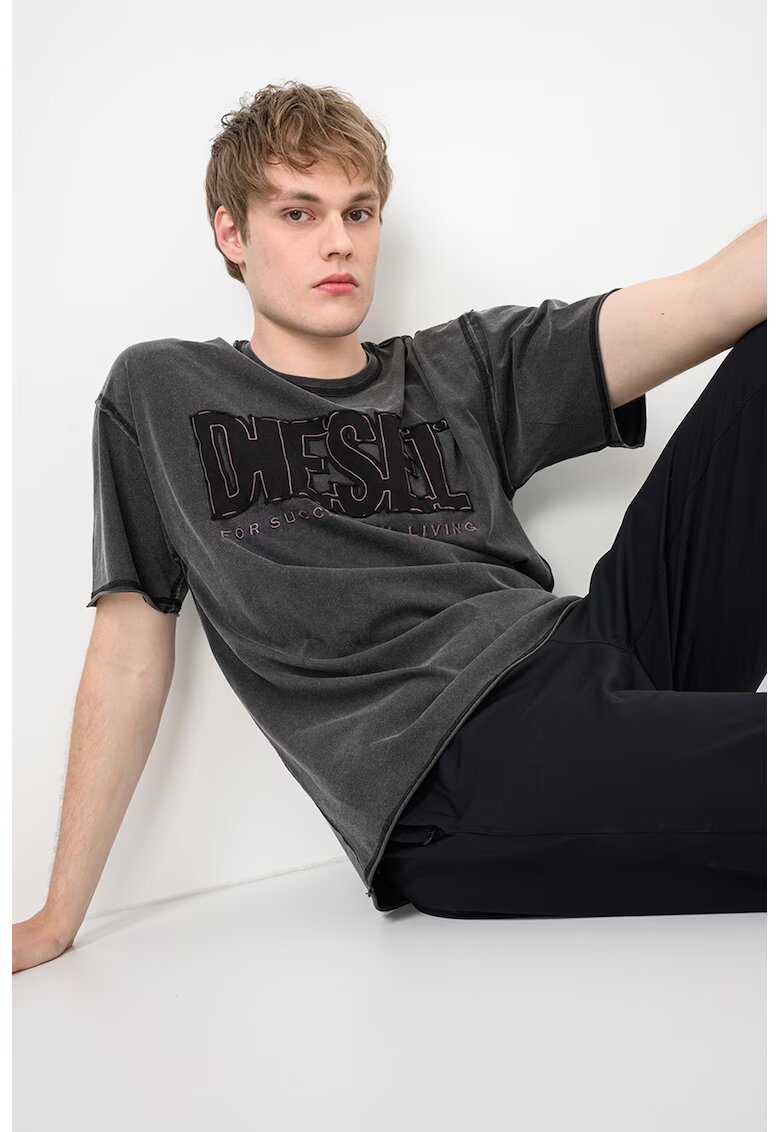 Diesel Тениска Rawboxt с лгоо и декоративен шев