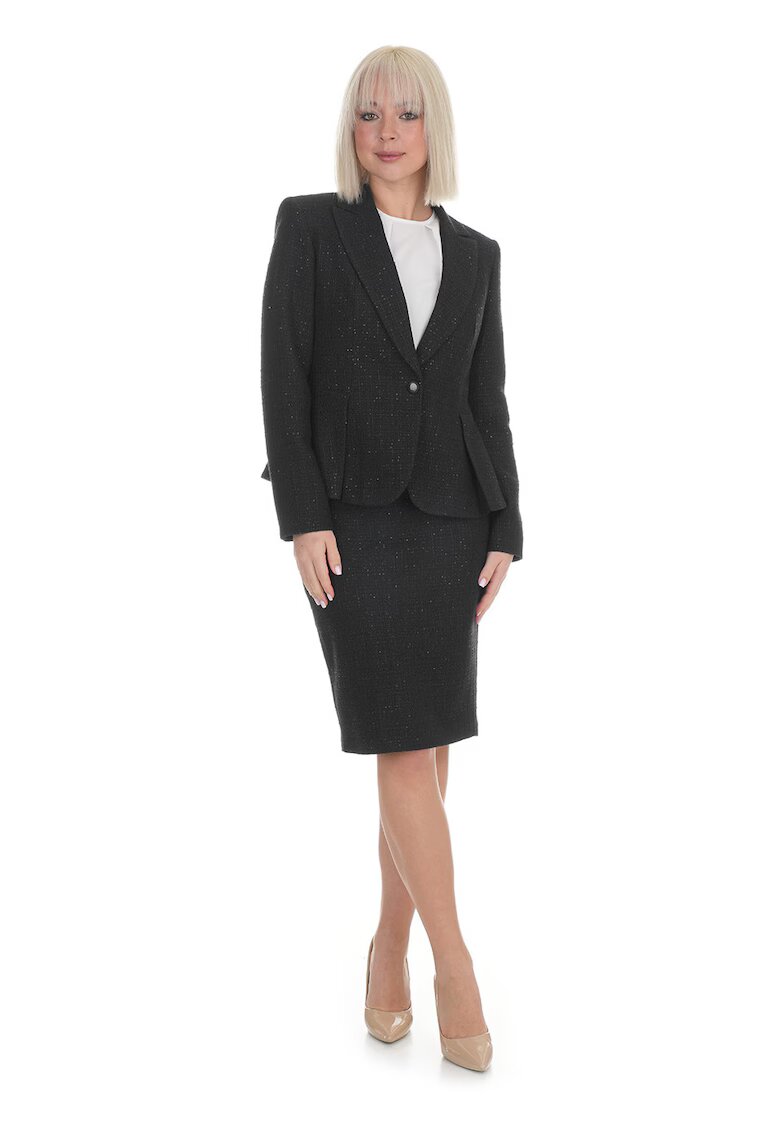 DiKa Pencil Tweed Skirt - Черен