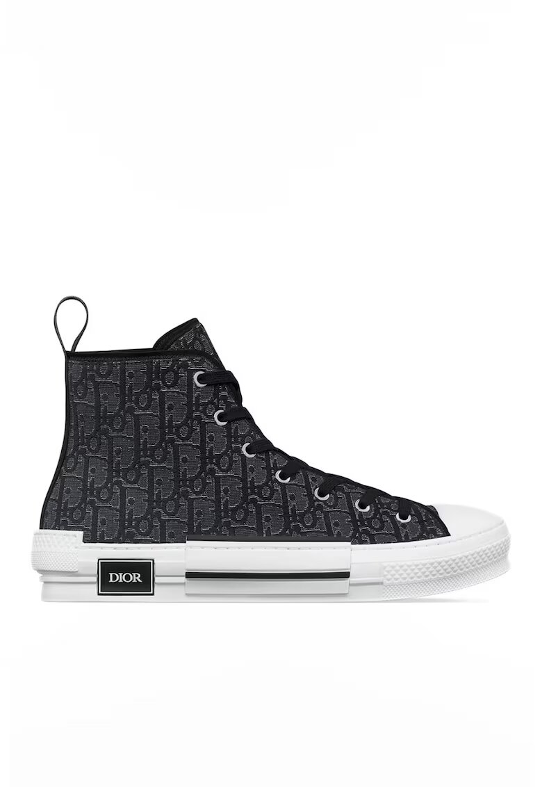 DIOR Мъжки кецове - B23 - Черен/Сребрист