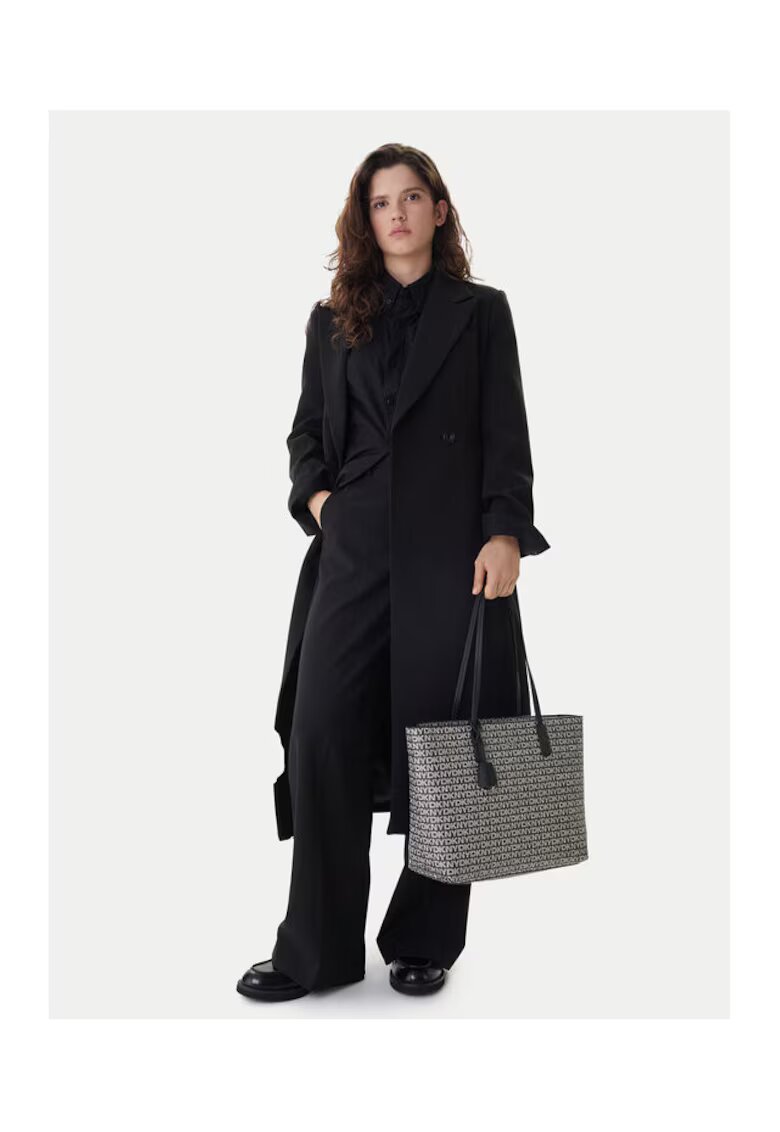 DKNY Чанта модел Bk Logo-Bk XLB - екологична - черна