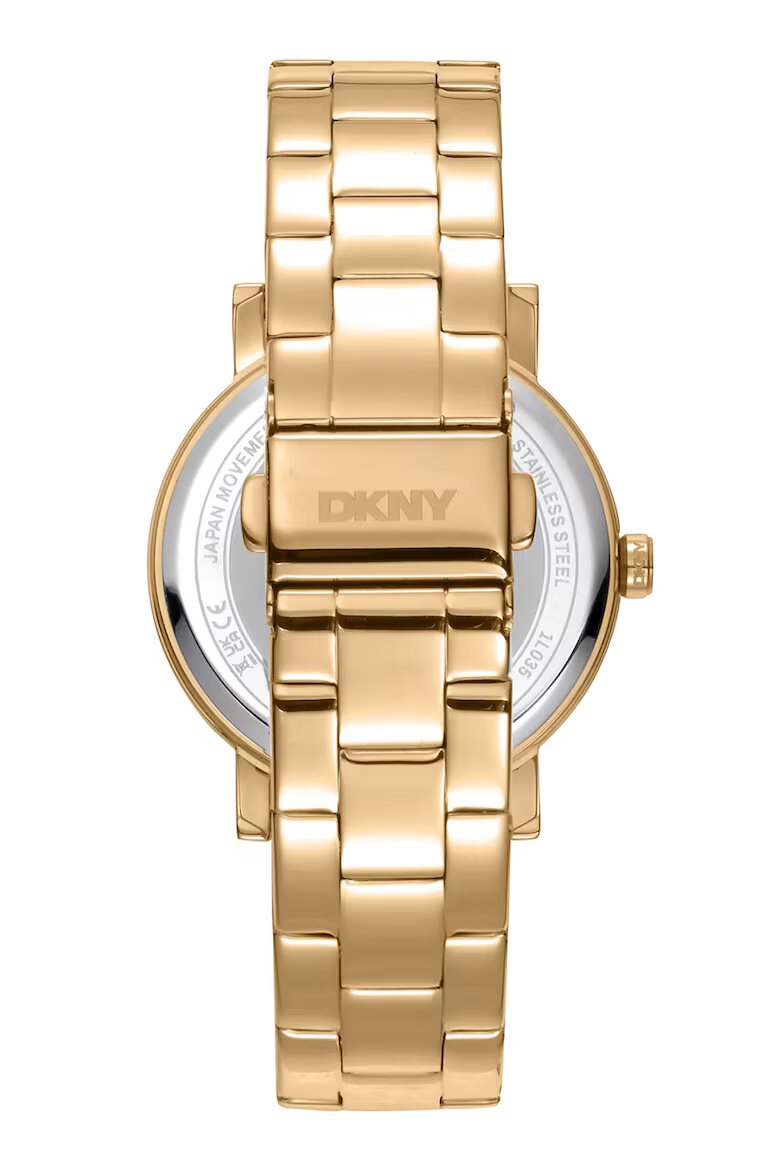 DKNY Часовник Soho от неръждаема стомана с лого Златист