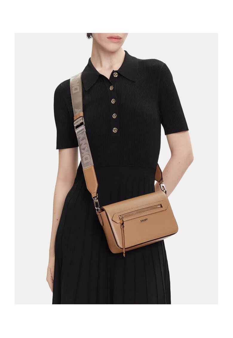 DKNY Дамска чанта 304273704 - Естествена кожа - Кафява