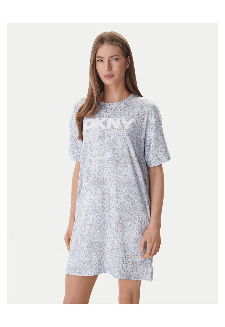 DKNY Дамска пижама - нощница - синьо - полиестер