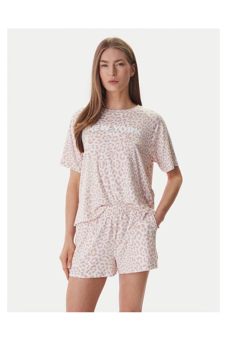 DKNY Дамска пижама полиестер розова