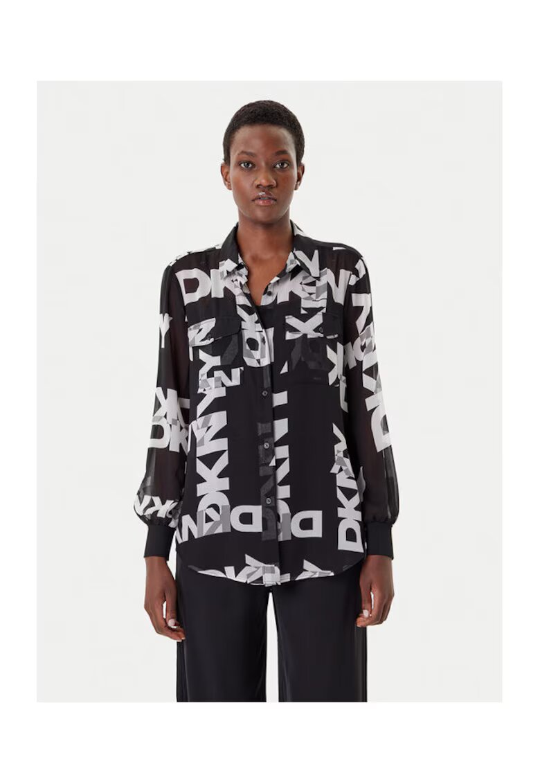 DKNY Дамска риза черна