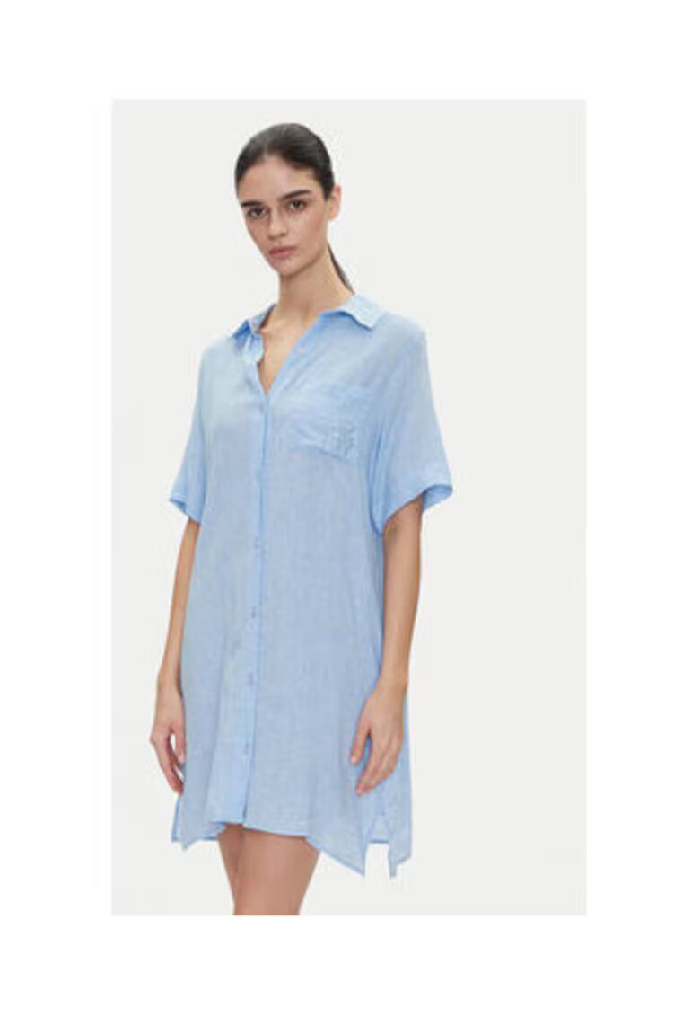 DKNY Дамска риза - модел YI30054 422 ШАМБРЕ - светлосиня - 55% вискоза - 45% лен