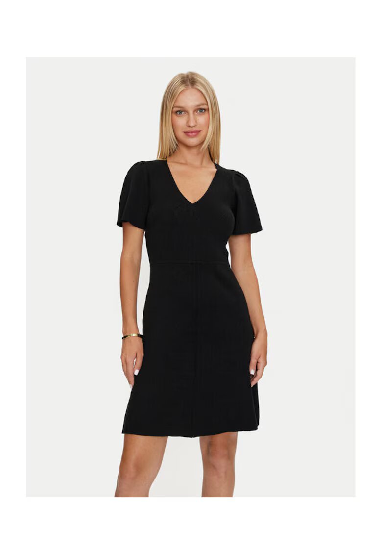 DKNY Дамска рокля - 304218774 - Памук/Полиестер - Черна