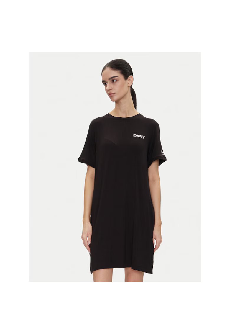 DKNY Дамска рокля - модел YI30051 - черна - L - 95% вискоза - 5% еластан