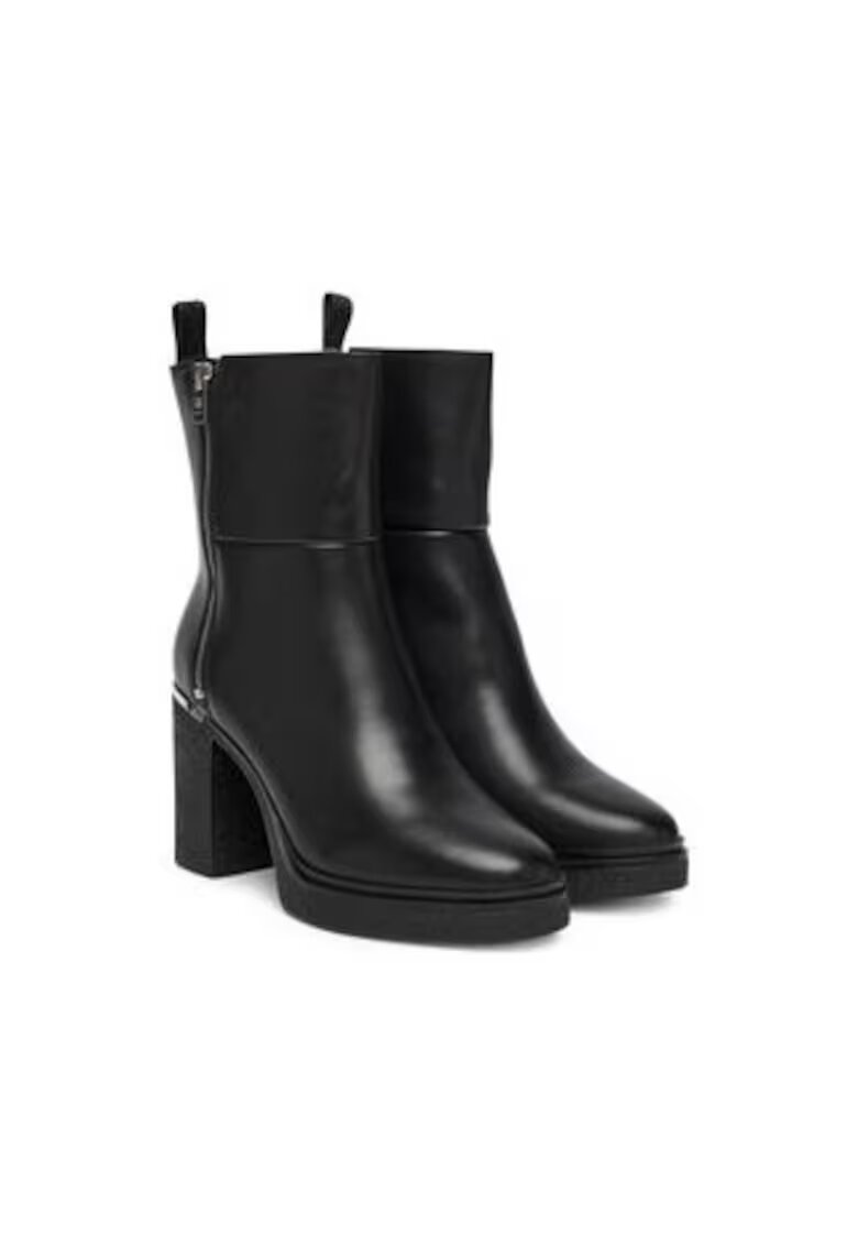 DKNY Дамски боти - естествена кожа - цвят - с ток