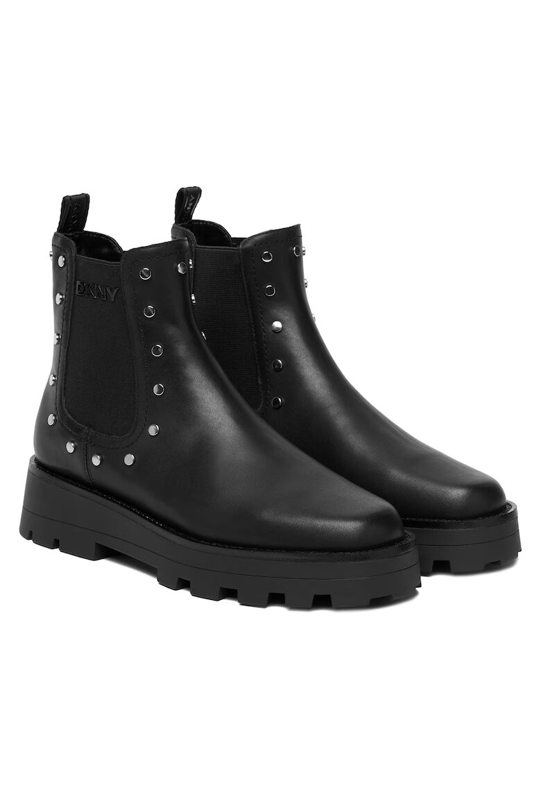 DKNY Дамски боти K4534178 - Черни - Естествена кожа