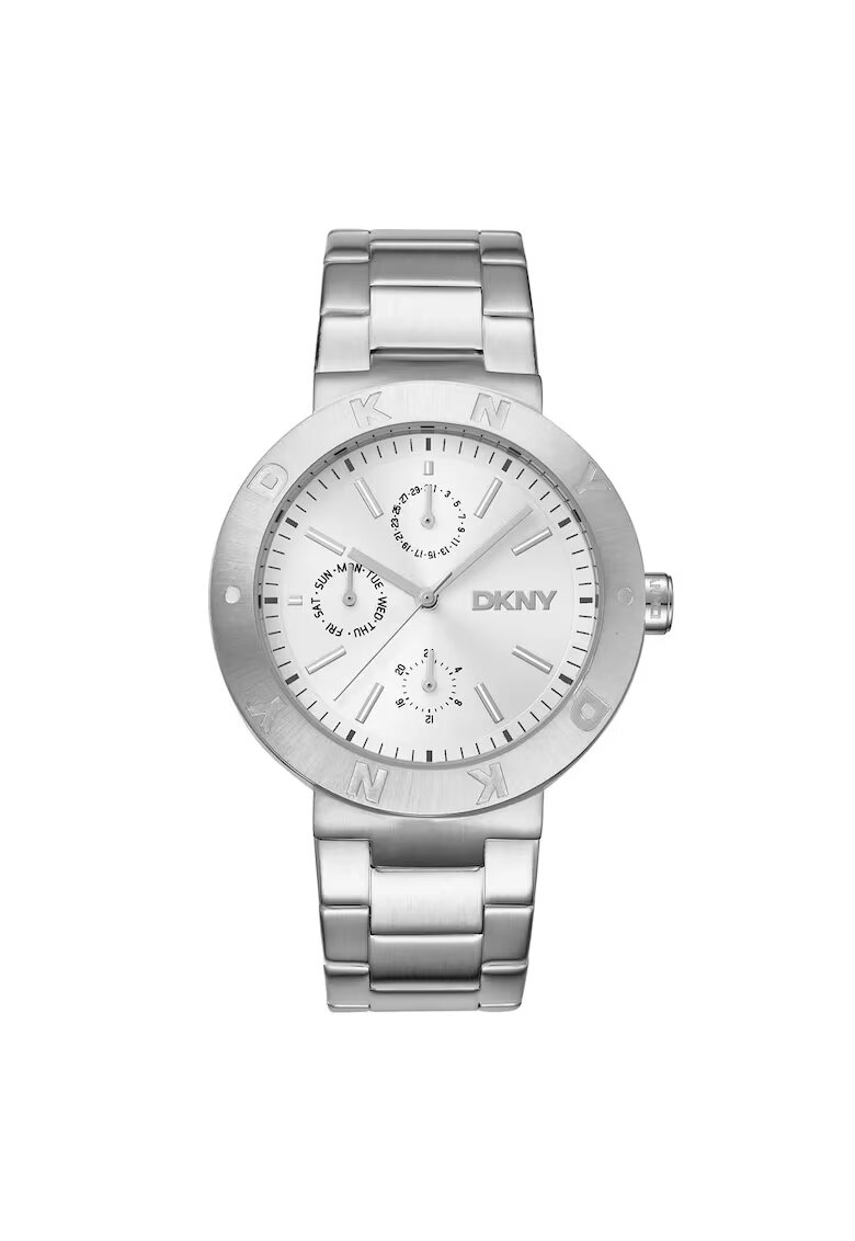 DKNY Дамски часовник DK1L022M0015 - стомана - 38мм - сив - кварцов механизъм - водоустойчив на 5 ATM