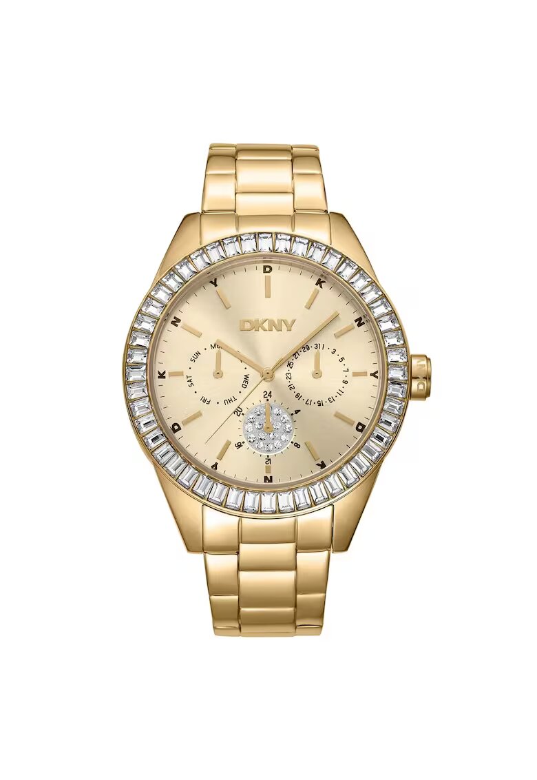 DKNY Дамски часовник DK1L027M0045 - стомана - 40мм - златист - кварцов механизъм - водоустойчивост 5 ATM