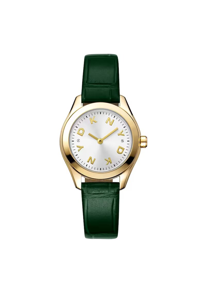DKNY Дамски часовник DK1L033L0025 зелен 30мм екологична кожа