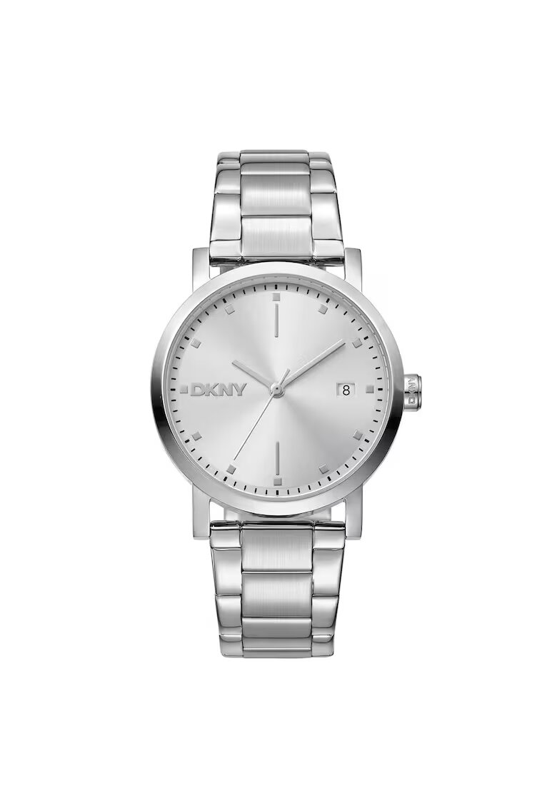 DKNY Дамски часовник DK1L036M0045 - стомана - 34 мм - сив - кварцов механизъм - водоустойчивост 5 АТМ