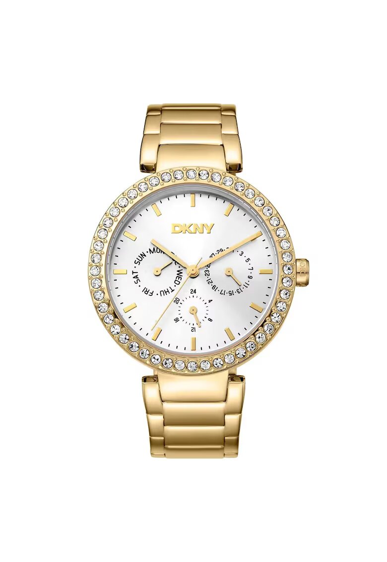 DKNY Дамски часовник DK1L044M0055 - стомана - 40мм - златист - кварцов механизъм - водоустойчив 5 ATM