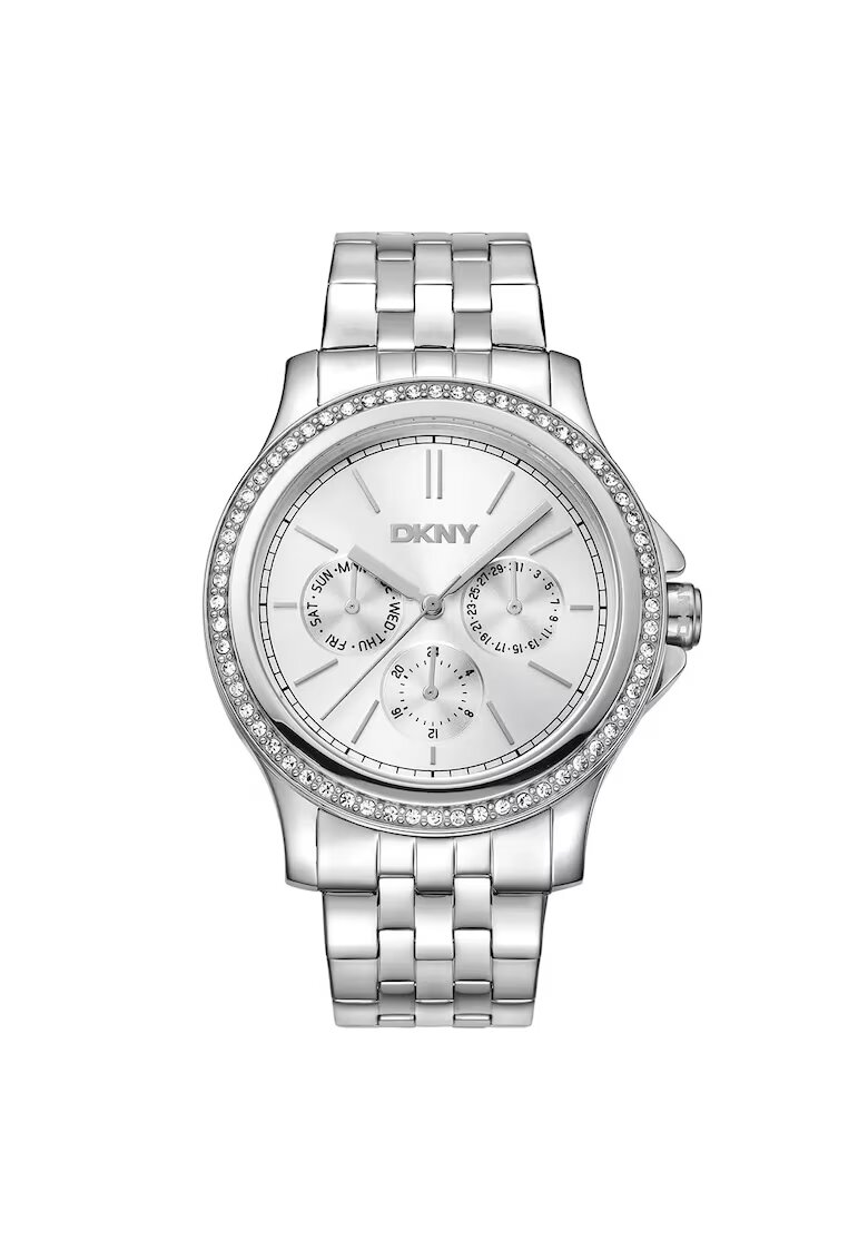 DKNY Дамски часовник DK1L064M0045 - стомана - 40 мм - сив - кварцов механизъм - водоустойчив на 5 ATM