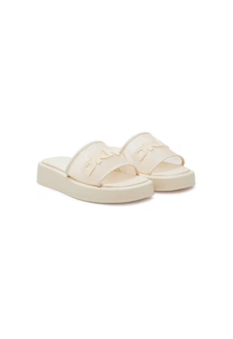 DKNY Дамски чехли - K2500541 - Текстил - Екрю