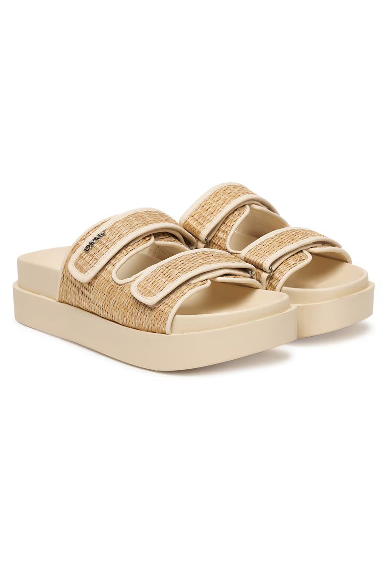 DKNY Дамски чехли - K2691150 - флатформа - бежови