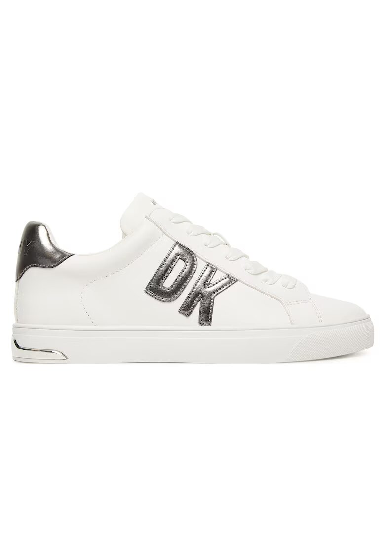 DKNY Дамски кецове естествена кожа - бели - ежедневен стил