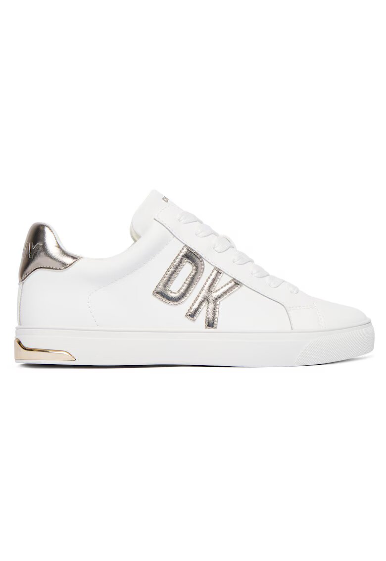 DKNY Дамски кецове - K3544167 - естествена кожа - бели