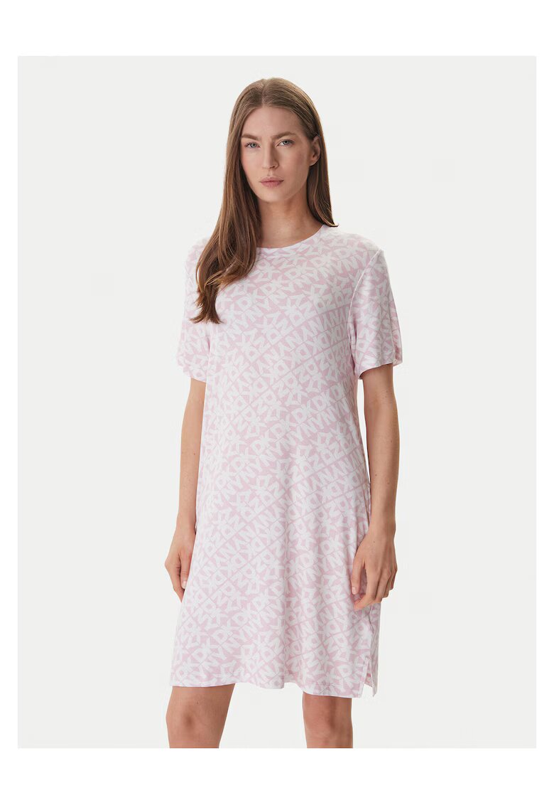 DKNY Дамски пижами - нощница - розова - вискоза