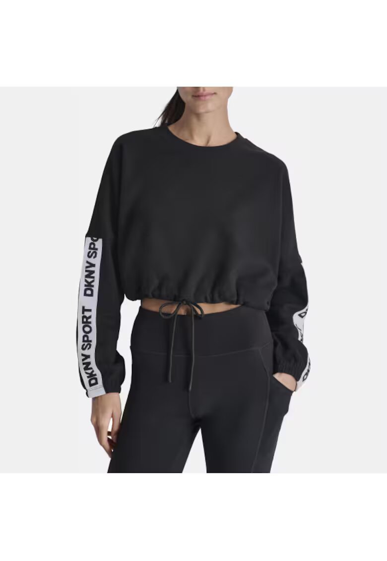 DKNY Дамски суитшърт - къс - памук и полиестер