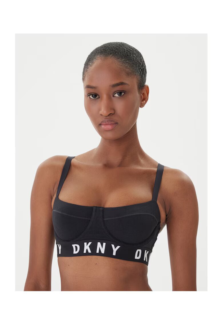 DKNY Дамски сутиен - 207600096 - Памук/Модал - Черен - Черен