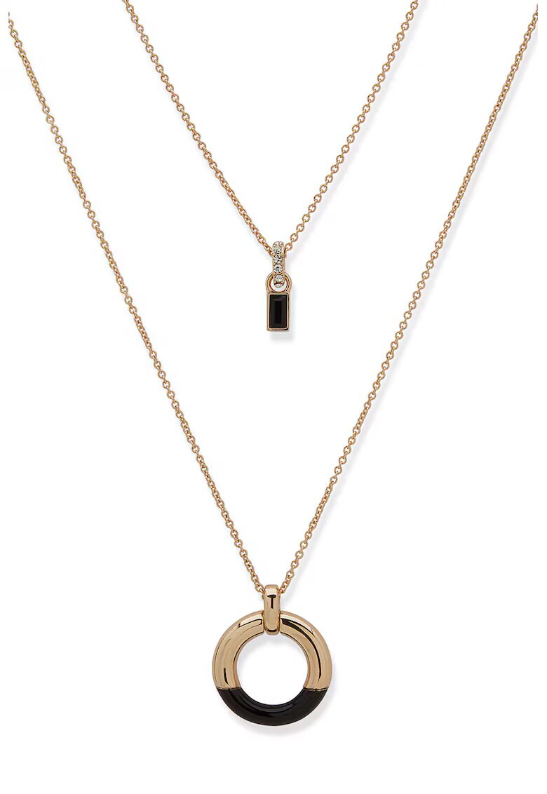 DKNY Двойно месингово колие