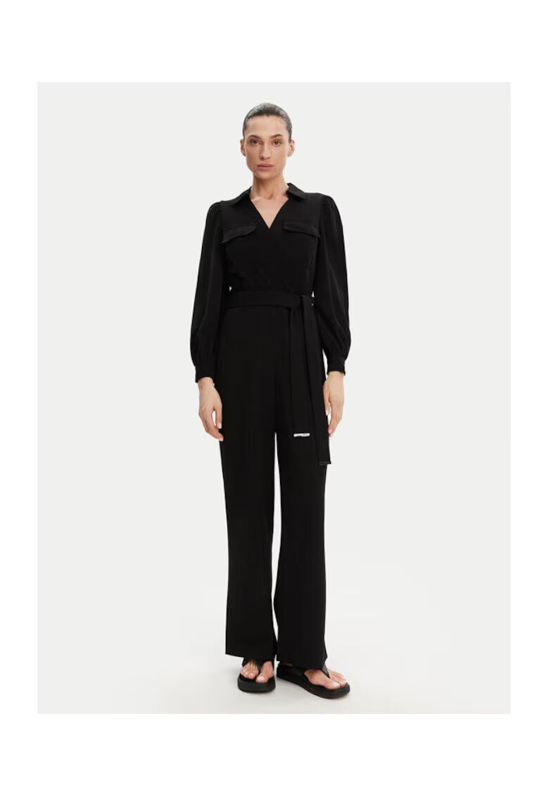 DKNY Гащеризон с дълги ръкави и колан - DD3K284A - 100% полиестер