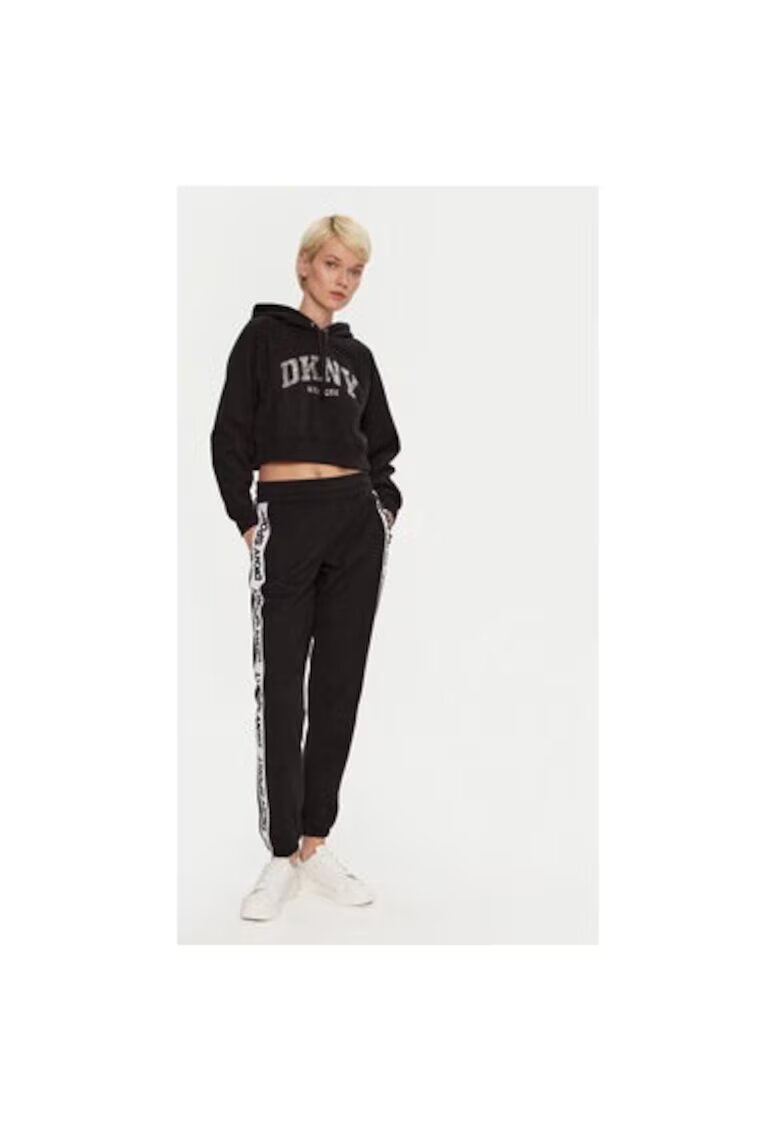 DKNY Sport Дамска блуза - 304197642 - Памук/Полиестер - Черна