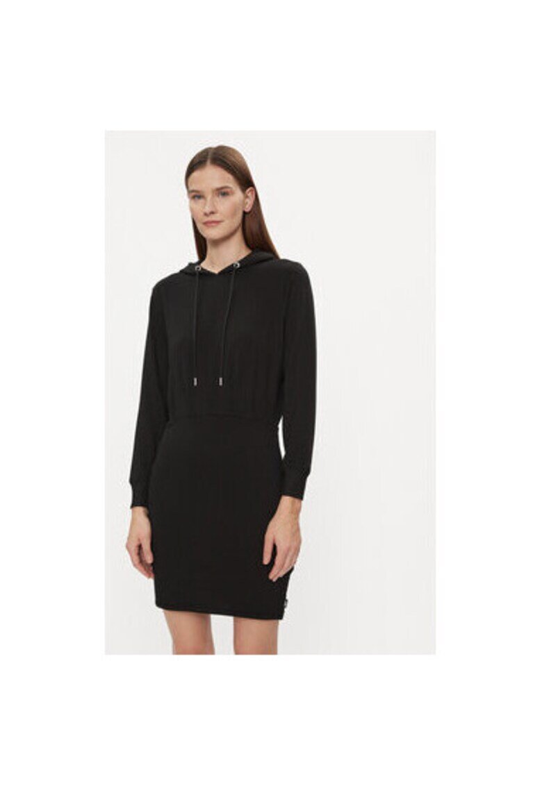 DKNY Sport Дамска рокля - 303750756 - Вискоза/Полиестер - Черна