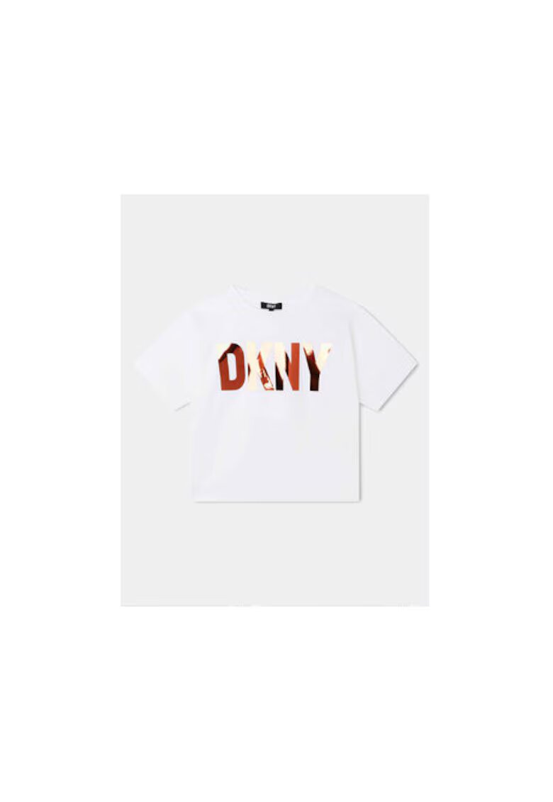 DKNY Тениска за момичета - 303060237 - Памук - 128 см - Бяла