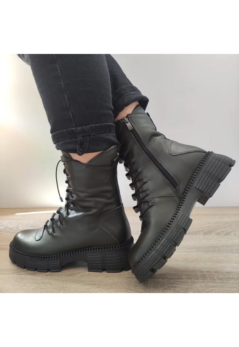 DOGATI Ежедневни дамски ботуши 5779 Green Khaki - Каки