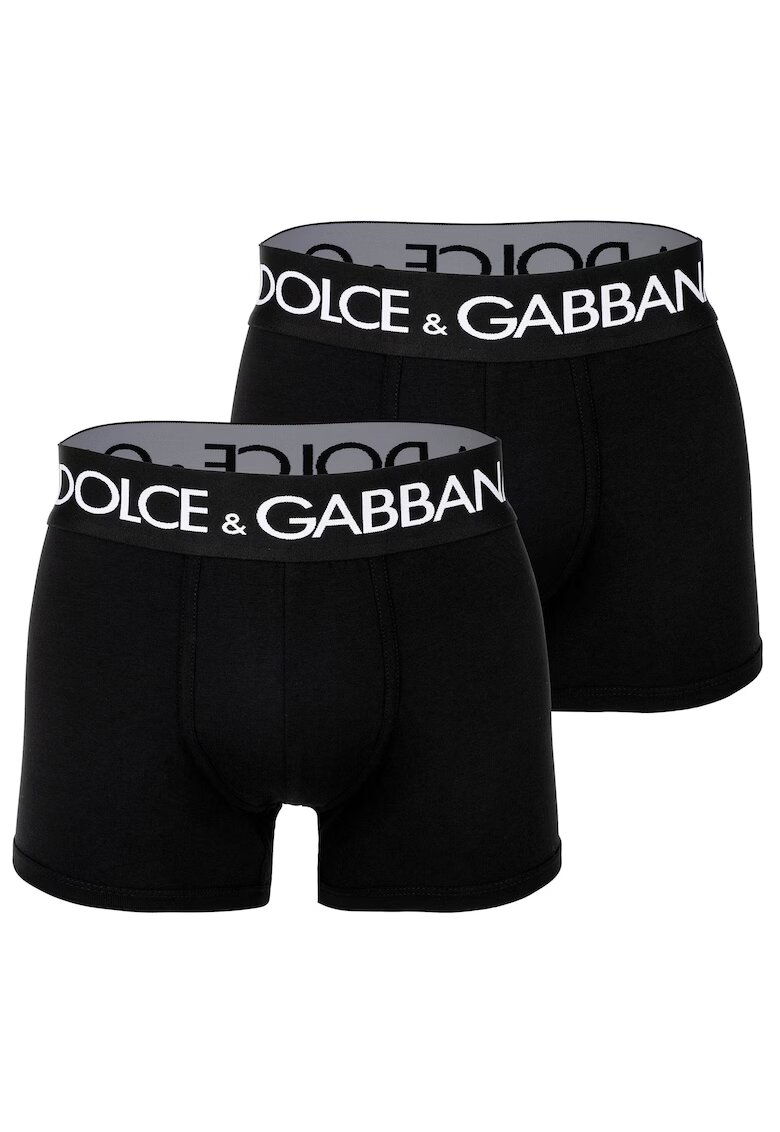 Dolce  Gabbana Боксерки с памук с лого на талията - 2 чифта