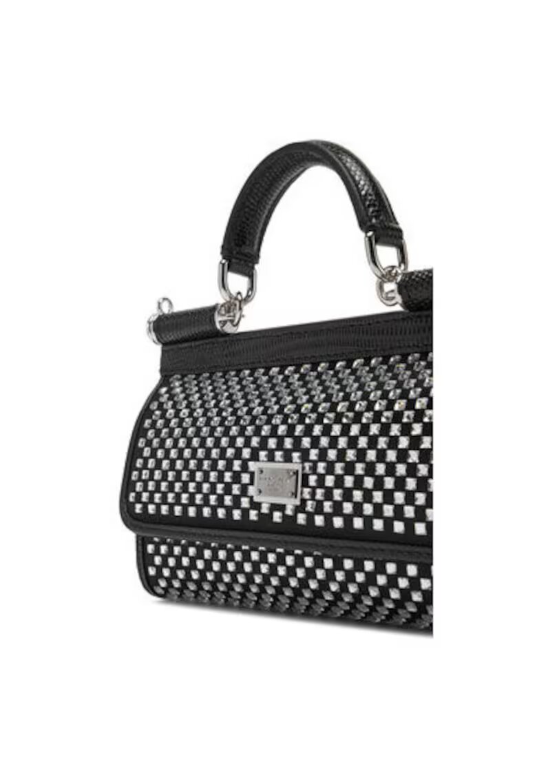 Dolce  Gabbana Дамска чанта Dolce Gabbana - BB7116 AP602 - Текстил - Черна