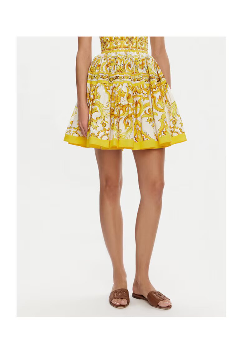 Dolce  Gabbana Дамска пола - 305315366 - Памучна - Жълта - Жълт