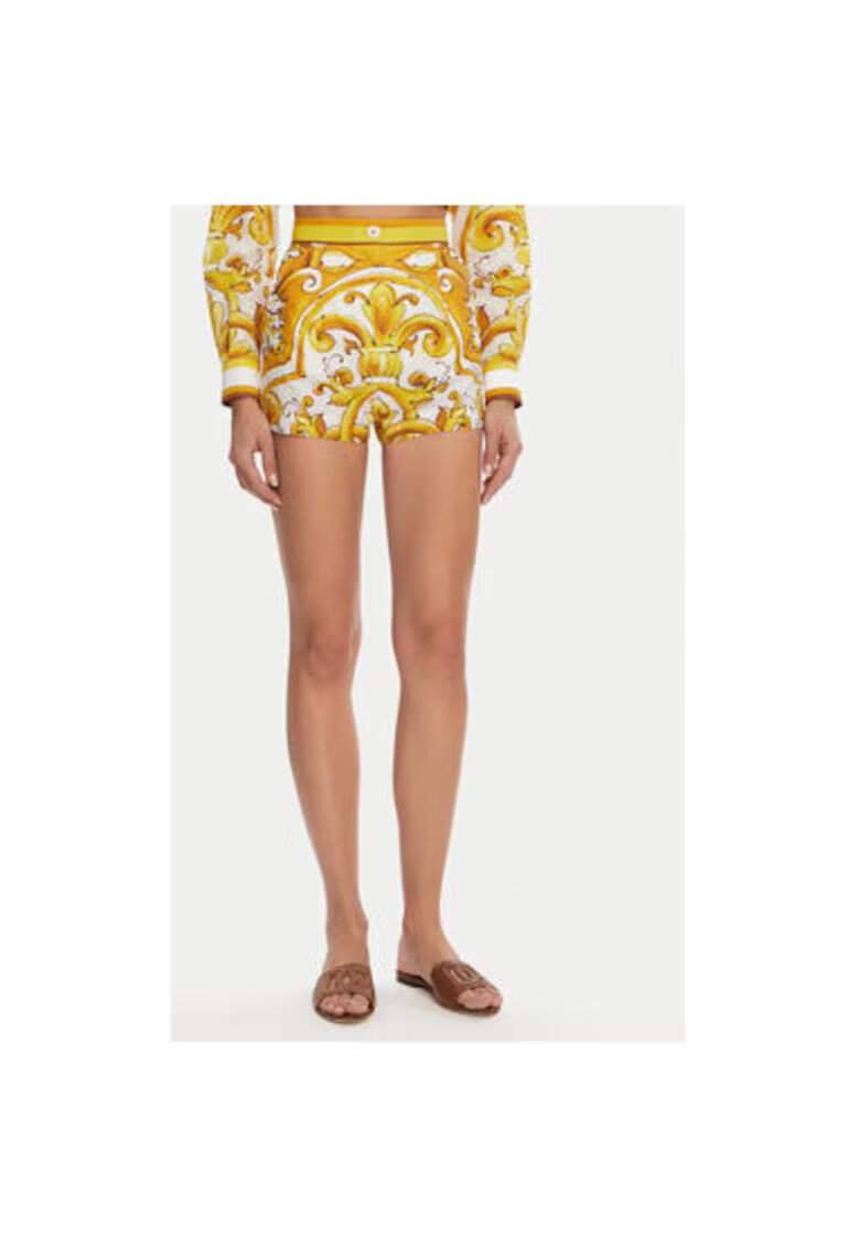 Dolce  Gabbana Дамски панталон - 305315502 - Памук - Жълт - Жълт
