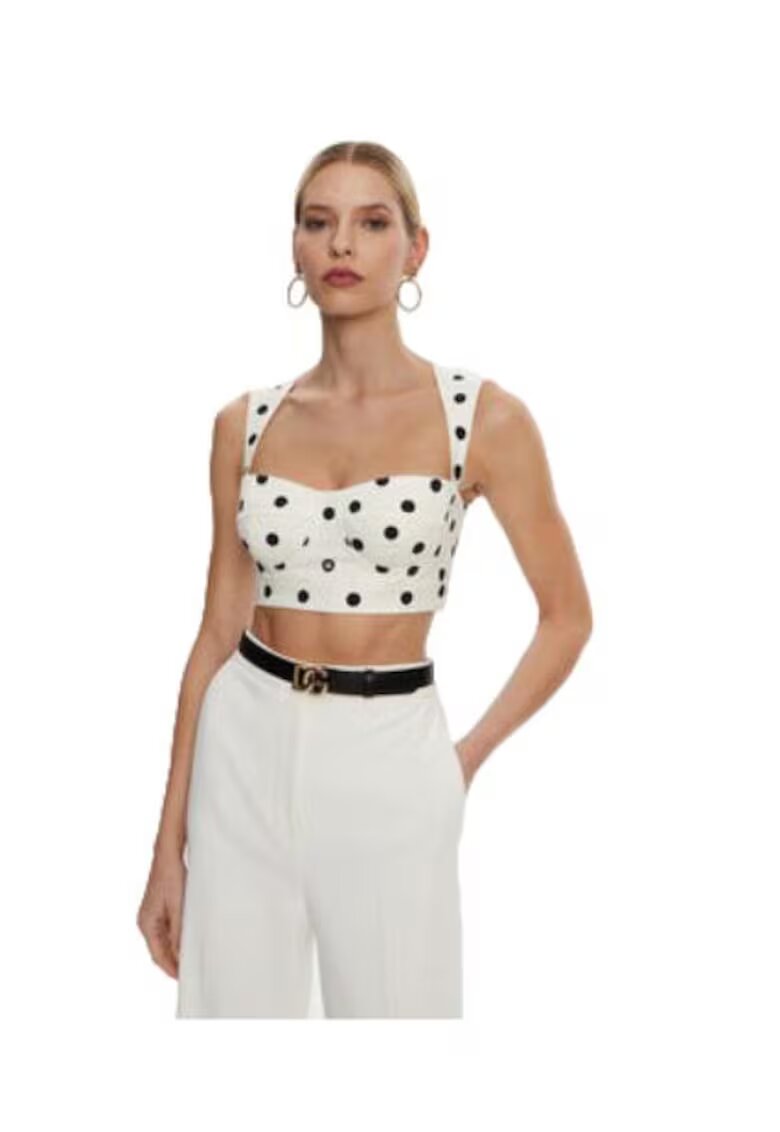 Dolce  Gabbana Дамски топ F7AA7T FSFNM - Памук/Еластан - Бял