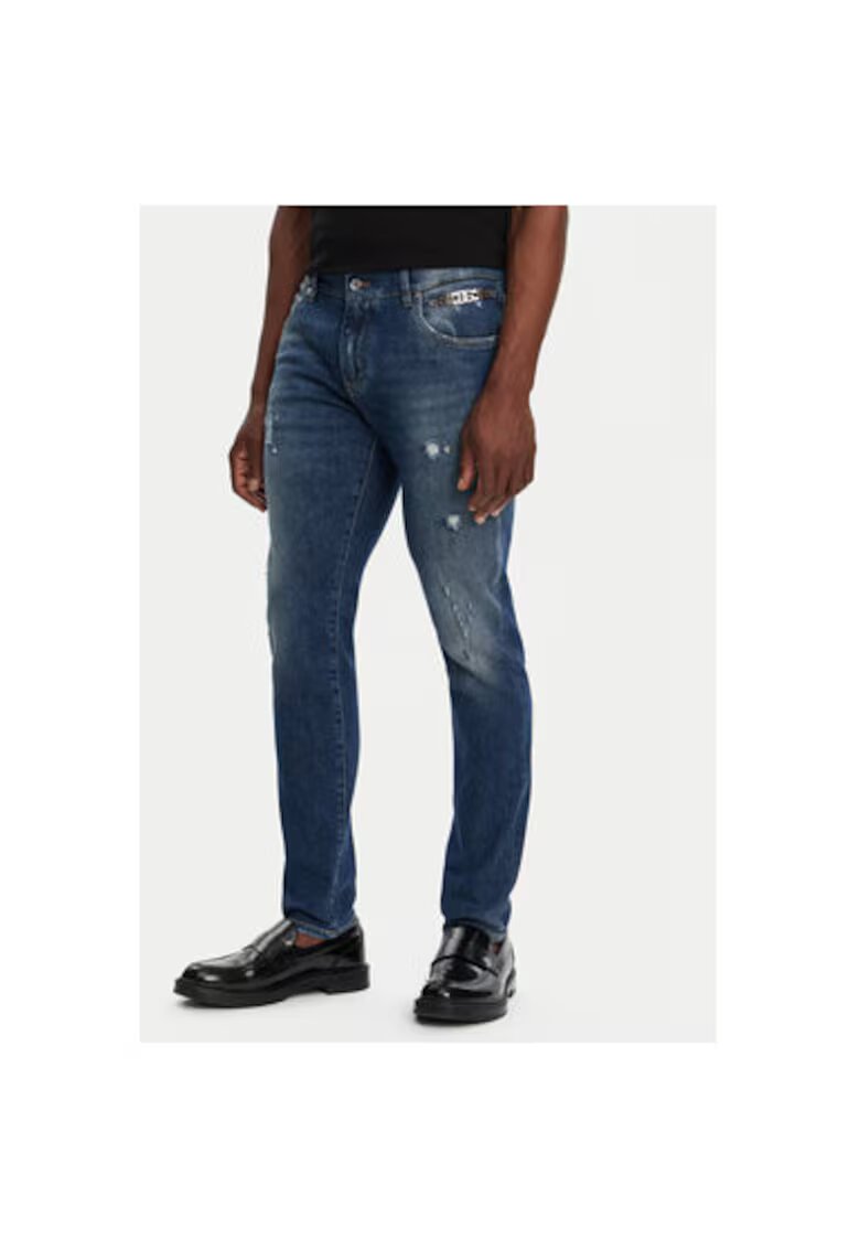 Dolce  Gabbana Мъжки дънки - 305315021 - Памук - Еластан - Син - Син