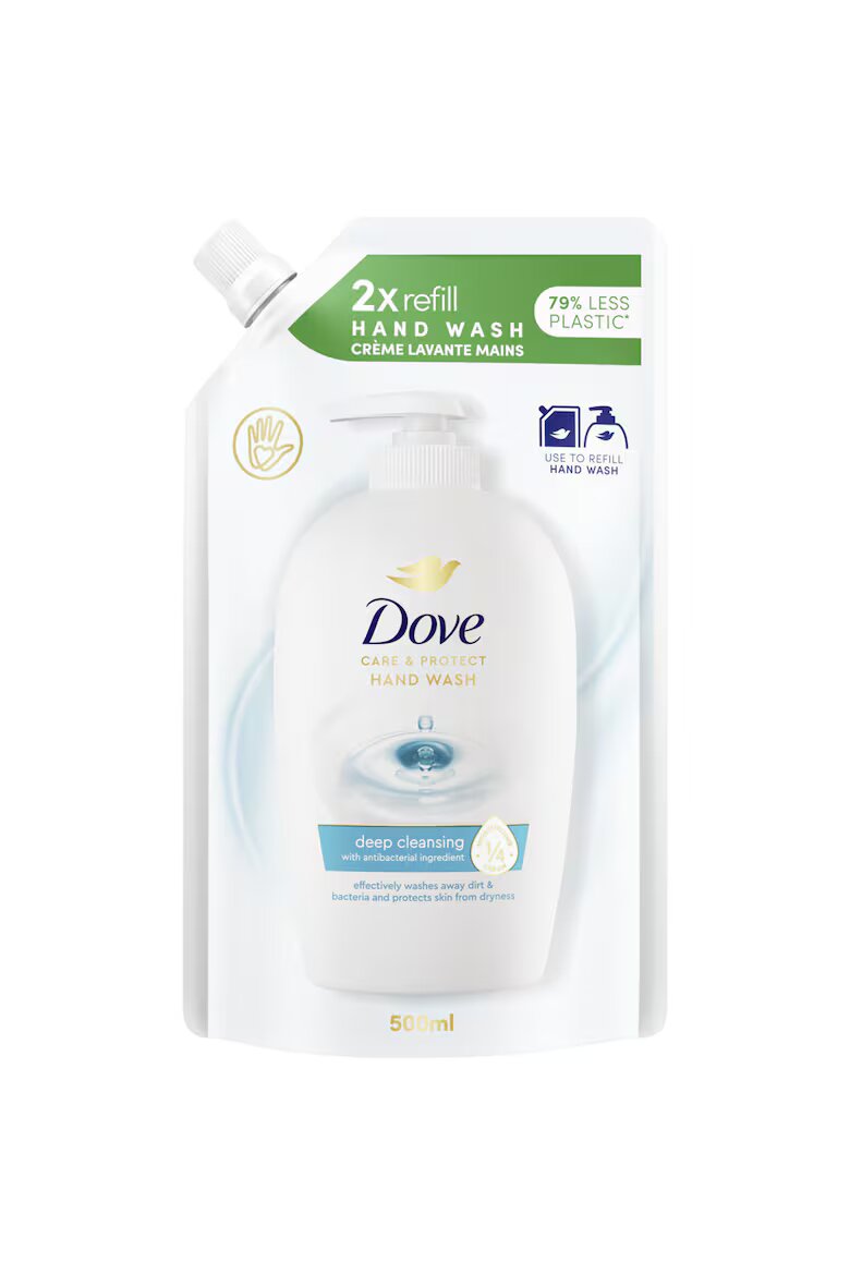 Dove Пълнител за течен сапун 500 мл Care&Protect