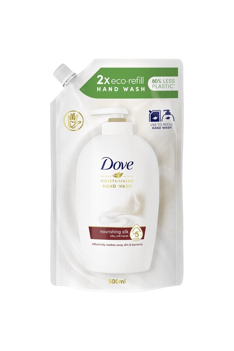 Dove Пълнител за течен сапун 500 мл Fine Silk