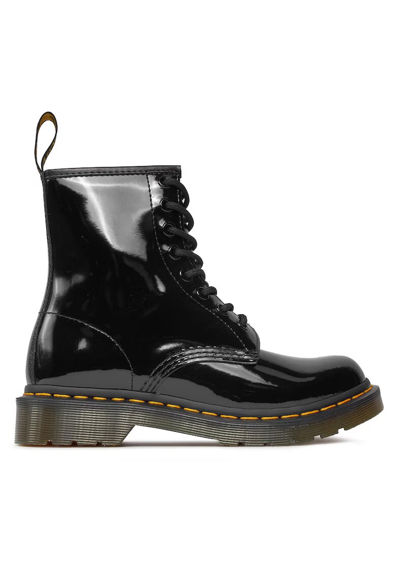 Dr Martens Дамски боти 1460 W 11821011 - естествена кожа - черни