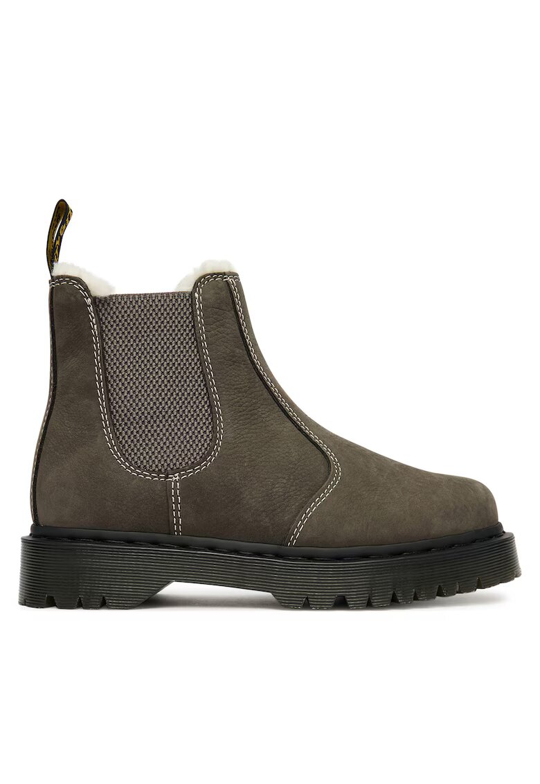 Dr Martens Дамски боти Gunmetal - естествена кожа - сиви