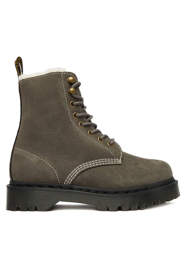 Dr Martens Дамски боти Gunmetal - естествена кожа - зелени