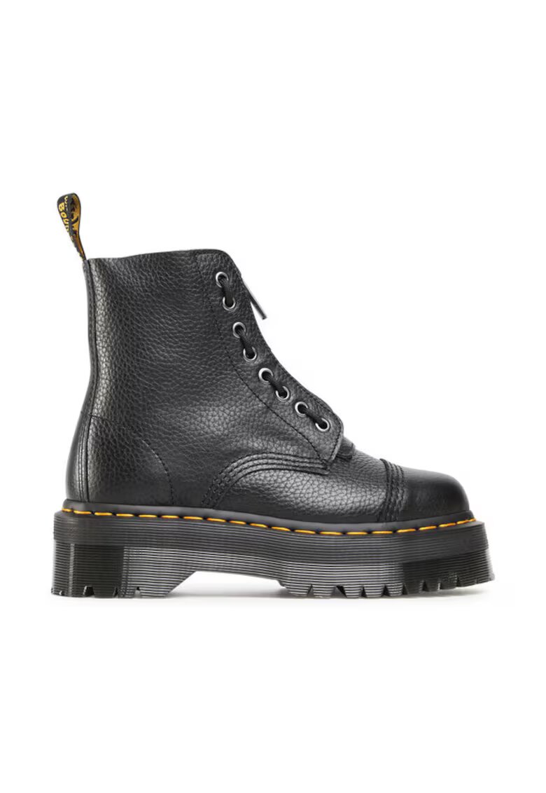 Dr Martens Дамски боти Sinclair - естествена кожа - черни