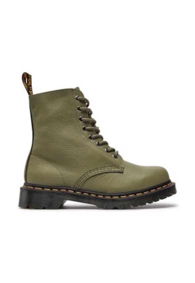 Dr Martens Дамски ботуши 1460 Pascal - кожени - зелени