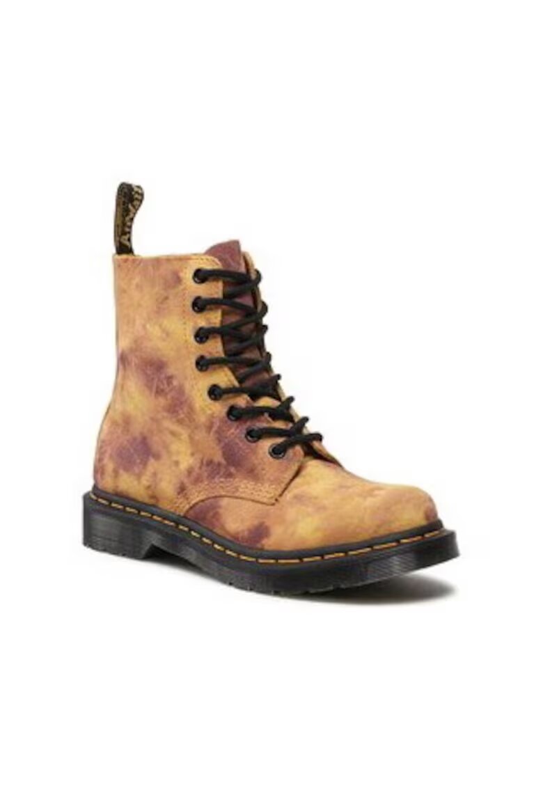 Dr Martens Дамски ботуши 1460 Pascal - кожени - жълти