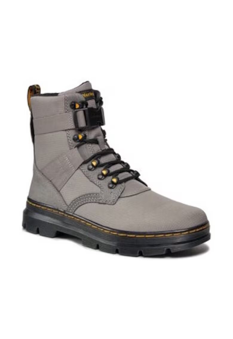 Dr Martens Дамски туристически обувки кожени - сиви -