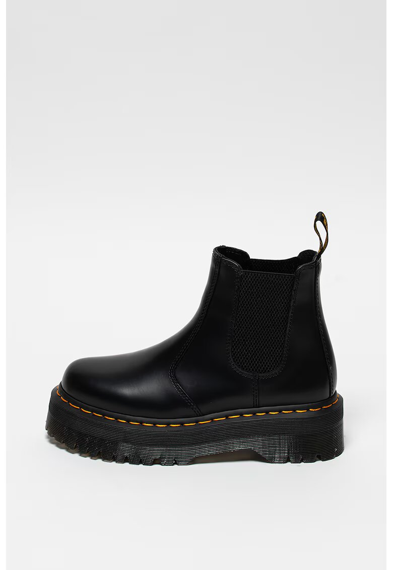 Dr Martens Кожени боти Quad Chelsea с контрастни шевове